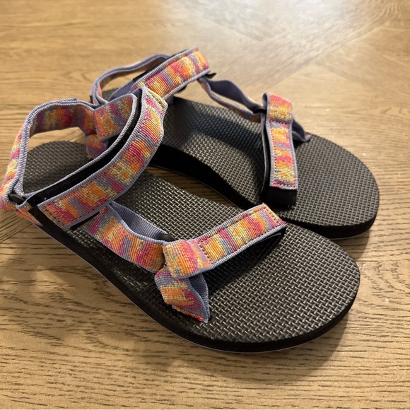 Teva Shoes - Teva Sandals Womens 8 Original Universal Sporty Slingback Black Multicolor